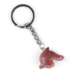 Фиолетовый Авантюрин Брелок дельфин, Натуральный фиолетовый авантюрин, подвесное украшение для рюкзака, 8 см