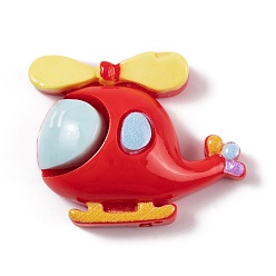 Helicopter Игровая тема, непрозрачная смола, декодирование кабошонов, вертолёт, 22.5x27x9 мм