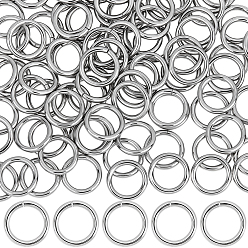 Нержавеющая Сталь Цвет 100 шт. 304 соединительные кольца из нержавеющей стали, открытые кольца прыжок, цвет нержавеющей стали, 12 датчик, 14x2 мм, внутренний диаметр: 10 мм