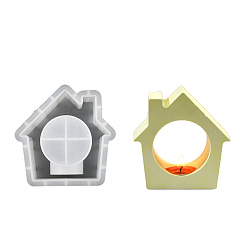 Дом Рождественские силиконовые формы для свечей своими руками, для изготовления свечей, дом, 105x100x42 мм, внутренний диаметр: 98x95 мм