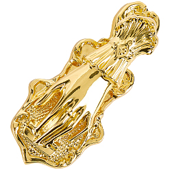 Золотой Зажим для закладки в форме руки из сплава, с бархатными мешками, золотые, 87x39x29 мм, отверстие : 6 мм