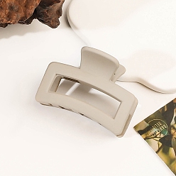 Папайя Оранжевый Прямоугольные матовые пластиковые заколки для волос в виде когтей, большие зажимы для густых и тонких волос, papayawhip, 30x45 мм