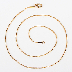 Золотой 304 изготовление колье венецианских цепочек из нержавеющей стали, с карабин-лобстерами , вакуумное покрытие pvd, золотые, 17.7 дюйм (45 см)