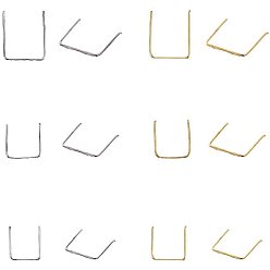 Платиновый & Золотой Латунная квадратная пряжка, разъем восьмиугольной бусины, материал занавеса из хрусталя diy / хрустальные светильники, платиной и золотом, 300 шт / коробка