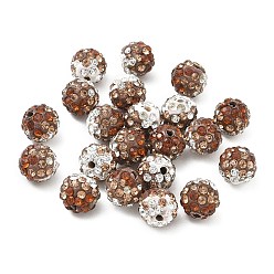 Kamel Handgemachte Fimo-Perlen Strass, Runde, Kamel, 10 mm, Bohrung: 1.8 mm
