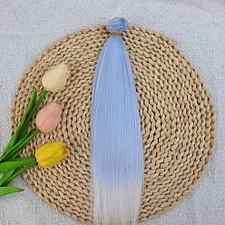 Васильковый Парик для куклы bjd/sd из молочного шелка для изготовления кукол, васильковый, 1000x300 мм