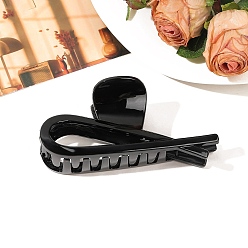 Черный Пластиковые заколки для волос «дельфин» с большими когтями, аксессуары для волос для женщин и девочек, чёрные, 55x120 мм