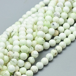 Австралийская Бирюза Бусы натуральная австралийская бирюза (яшма), круглые, класс А, 6 мм, отверстие : 0.8 мм, около 68 шт / нитка, 15.75 дюйм (40 см)