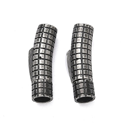 Античное Серебро Штыковые застежками из нержавеющей стали, изогнутая трубка, , круглое отверстие, античное серебро, 304 мм, отверстие : 30x8x9.5 мм