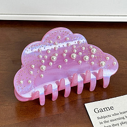 Сливовый Заколки для волос «облако» из ацетата целлюлозы, аксессуары для волос для женщин и девочек, слива, 92x48x46 мм