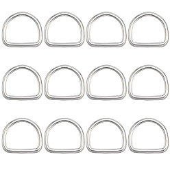 Нержавеющая Сталь Цвет 304 кольца из нержавеющей стали, застежка-молния, для лямки, обвязочные мешки, аксессуары для одежды, цвет нержавеющей стали, 29.5x33.5x4 мм, 15 шт