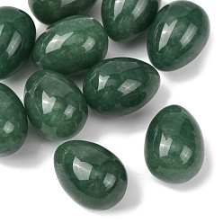 Зеленый Авантюрин Натуральные зеленые авантюриновые пальмовые камни, Полированный лечебный карманный камень в виде яйца Рейки для снятия тревоги и стресса, 29.5~30.5x21.5~22 мм