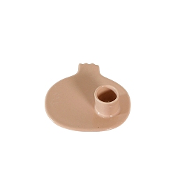 Pomegranate Креативный керамический подсвечник в форме фруктов, украшение для дома, коричневые, гранат, 102x100 мм