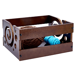 Кокосово-Коричневый 1набор держателей для деревянных ниток, для вышивания, хранение квилтинга и швейных ниток, кокосового коричневый, готовая продукция: 180x240x120 мм