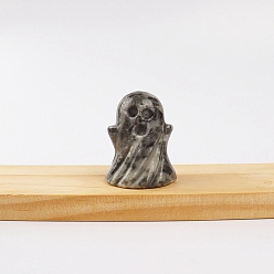 Камень Сетки Хэллоуин натуральный нетстоун призрак украшение для дисплея, исцеленный камень, для рейки чакра медитативная терапия decos, 38 мм