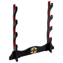 Черный Искусственная рамка дисплея, рамка дисплея меча, чёрные, 37x8.2x40 см