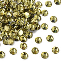 80250 Acid Yellow Камни preciosa® crystal hotfix с плоской основой, чешский хрусталь, круглый(438 11 612 шатон роза вива 12 ®), 80250 кислотно-желтый, ss 12 (3~3.2 мм)