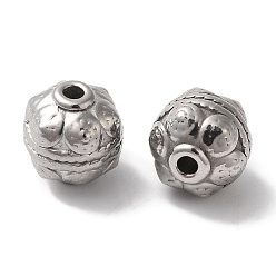 Нержавеющая Сталь Цвет Не тускнеет 304 бусины из нержавеющей стали, круглые, цвет нержавеющей стали, 9 мм, отверстие : 1.8 мм