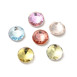 (52) Непрозрачная лаванда Стеклянные стразы кабошоны, точка назад и задняя пластина, граненые, плоско-круглые, разноцветные, 6x2.7 мм