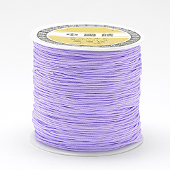 Plum Nylon Thread, Chinese Knotting Cord, Plum, 0.8mm, about 109.36 yards(100m)/roll