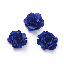 Темно-Синий Аксессуары костюма из ткани, цветок, темно-синий, 20x9 мм