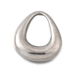 Нержавеющая Сталь Цвет 304 подвески из нержавеющей стали, анти-тускнение, очарование слезы, цвет нержавеющей стали, 16x14.5x3 мм, отверстие : 10x7 мм