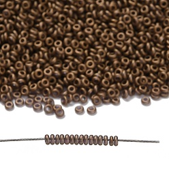 (634F) Montana Blue Transparent Gold Luster Matte Toho 11/0 полукруглые бусины, японский бисер, (634f) монтана синий прозрачный золотой глянец матовый, 2.2x0.9 мм, отверстие : 0.8 мм, около 78000шт./фунт(450г)