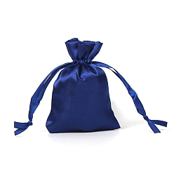 Прусский Синий Парча удачи фортуна кулиска подарок благословение сумки, мешочки для хранения ювелирных изделий для упаковки конфет на свадьбу, прямоугольные, берлинская лазурь, 11x8 см