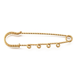 Золотой 304 булавки из нержавеющей стали для броши, ионное покрытие (ip), булавки для килта с четырьмя петлями для изготовления лацканов, золотые, 19.5x70.5x5.5 мм, отверстие : 2 мм