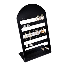 Arch Акриловые серьги выставочные витрины, чёрные, арка, 13.5x7x21.5 см