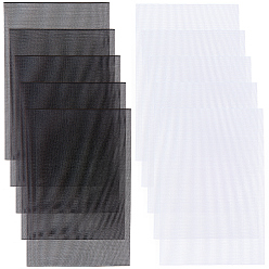 (52) Непрозрачная лаванда 10 шт. 2 стили пластиковых сетчатых холстов, листы пвх, для вышивания, изготовление акриловой пряжи, трикотажные и вязаные проекты, разноцветные, 300x200~210x0.1~0.18 мм, 5 шт / стиль