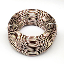 Camel Round Aluminum Wire, Bendable Metal Craft Wire, for DIY Jewelry Craft Making, Camel, 9 Gauge, 3.0mm, 25m/500g(82 Feet/500g)