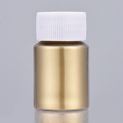 Vara de Oro Polvo de mica nacarado, para resina uv, Fabricación de joyas artesanales con resina epoxi y uñas., vara de oro, botella: 29x50 mm, sobre 13~15 g / botella