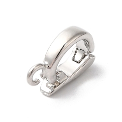 Платина Латунный усилитель укороченный кулон залог, навесные поручительства, без кадмия, без никеля и без свинца, с петлей, платина, 11x2.5x7 мм, отверстие : 1.4 мм