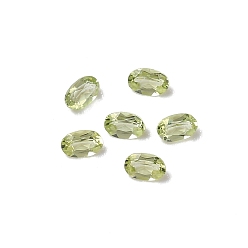 Перидот Ограненные натуральные кабошоны перидота, назад назад, овальной формы, 3x2x1.3 мм