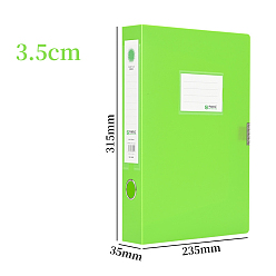 Лайм Пвх а4 хранение архивы ящики, пластиковые ящики для файлов, прямоугольные, желто-зеленые, 315x235x35 мм