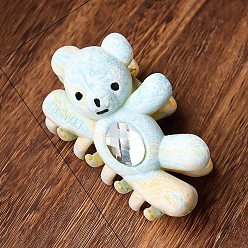 Светло-Синий Заколки для волос в виде когтей медведя, два тона, аксессуары для волос для женщин девушка, голубой, 125x60x50 мм