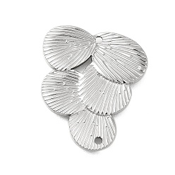 Нержавеющая Сталь Цвет 304 подвески из нержавеющей стали, листовая ссылка, цвет нержавеющей стали, 23.5x20x1.5 мм, отверстие : 1.2 мм