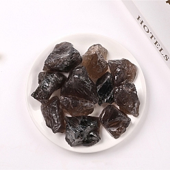 Дымчатый Кварц Натуральный грубый необработанный дымчатый кварц украшения дисплея, камни рейки для камней-фонтанов, обмотка провода, колдовство, украшения для дома, произвольный размер и форма, 20~30 мм, 100 г / мешок
