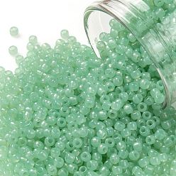 (1144) Milky Kiwi Тохо 11/0 круглые бусины, японский бисер, (1144) молочный киви, 2.2 мм, отверстие : 0.8 мм, Около 5555 шт / 50 г