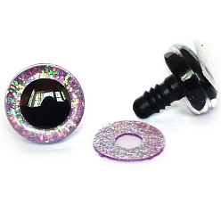 Серо-розавый Глаза куклы из АБС-пластика с блестками, безопасные глаза, Чучела игрушечных глаз, полукруглый, увядшая роза, 12 мм