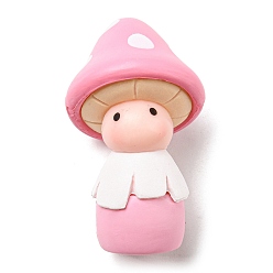 Pink Миниатюрные грибовидные украшения из смолы, аксессуары для домашнего кукольного домика с микро-ландшафтом, розовые, 35x12 мм