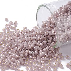 (2251) Silver Lined Milky Mauve Opal Тохо 11/0 круглые бусины, японский бисер, (2251) молочно-лиловый опал с серебряной подкладкой, 2.2 мм, отверстие : 0.8 мм, Около 5555 шт / 50 г