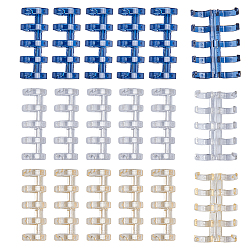(52) Непрозрачная лаванда 18шт. 3 цвета пластиковый связывающий гребень, 5 кольцевая переплетная скоба на петлях, гребенчатые связывающие шипы, разноцветные, 4.2x1.5x1.35 см, 6 шт / цвет