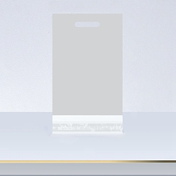 Серый Однотонные прямоугольные пластиковые самоклеящиеся упаковочные пакеты из полиэтилена, серые, 44x25.5 см, 100 шт / комплект