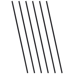 Negro Barras pultruidas de fibra de carbono, negro, 300x5 mm