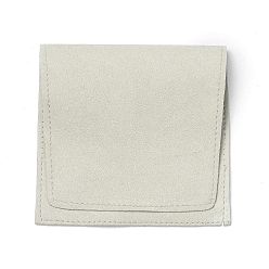 Бежевый Подарочные мешочки из микрофибры, ювелирный мешочек, бежевые, 15.5x8.3x0.1 см