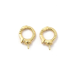 Настоящее золото 18K Латунь раз по сравнению с застежками, долговечный, без свинца и без кадмия, стойки покрытие, с целью перехода в кольце, реальный 18 k позолоченный, 13x9x2 мм