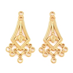 Kite 304 из нержавеющей стали Компоненты для люстр ссылки, золотые, воздушный змей, 40x21.5x2 мм, отверстие : 2 мм, 2 шт / комплект