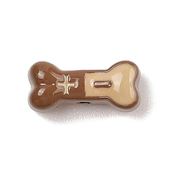 Верблюжий Окрашенного распылением сплава бисер, без кадмия, без никеля и без свинца, эмаль бисера, кость, верблюжие, 6.5x14x6 мм, отверстие : 1.8 мм